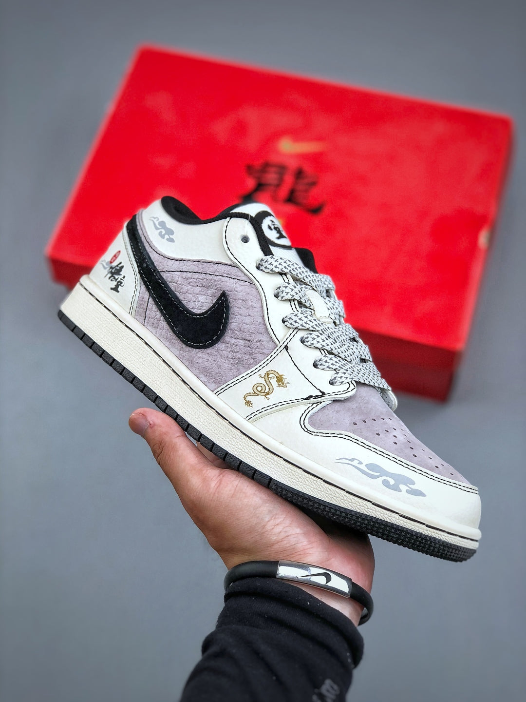 Nike Air Jordan1 Low AJ1 高端定制 联名款 解构绑带低帮经典复古文化休闲运动篮球鞋