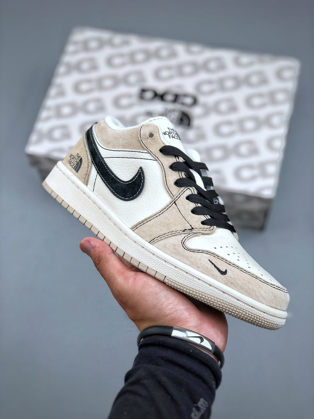 Nike Air Jordan1 Low AJ1 高端定制 联名款 解构绑带低帮经典复古文化休闲运动篮球鞋