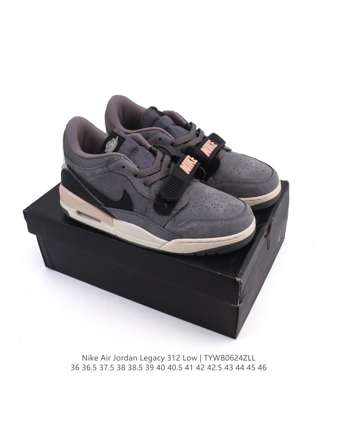 Nike Air Jordan Legacy AJ312 Low Black White Teal Tint 三合一低帮‮动运‬篮球鞋